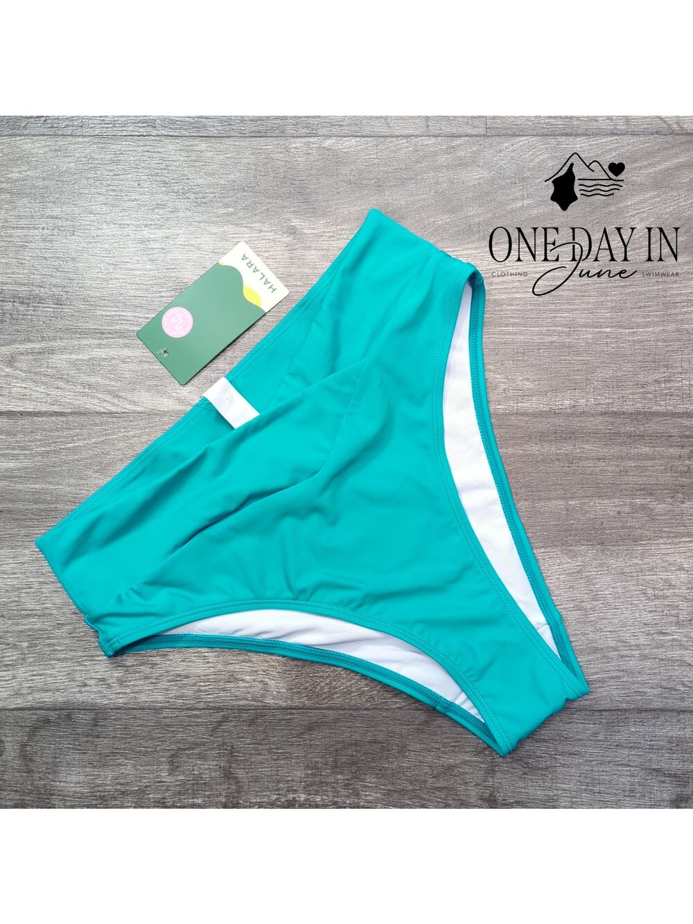 Halara High Cut Bikini Bottom Size M